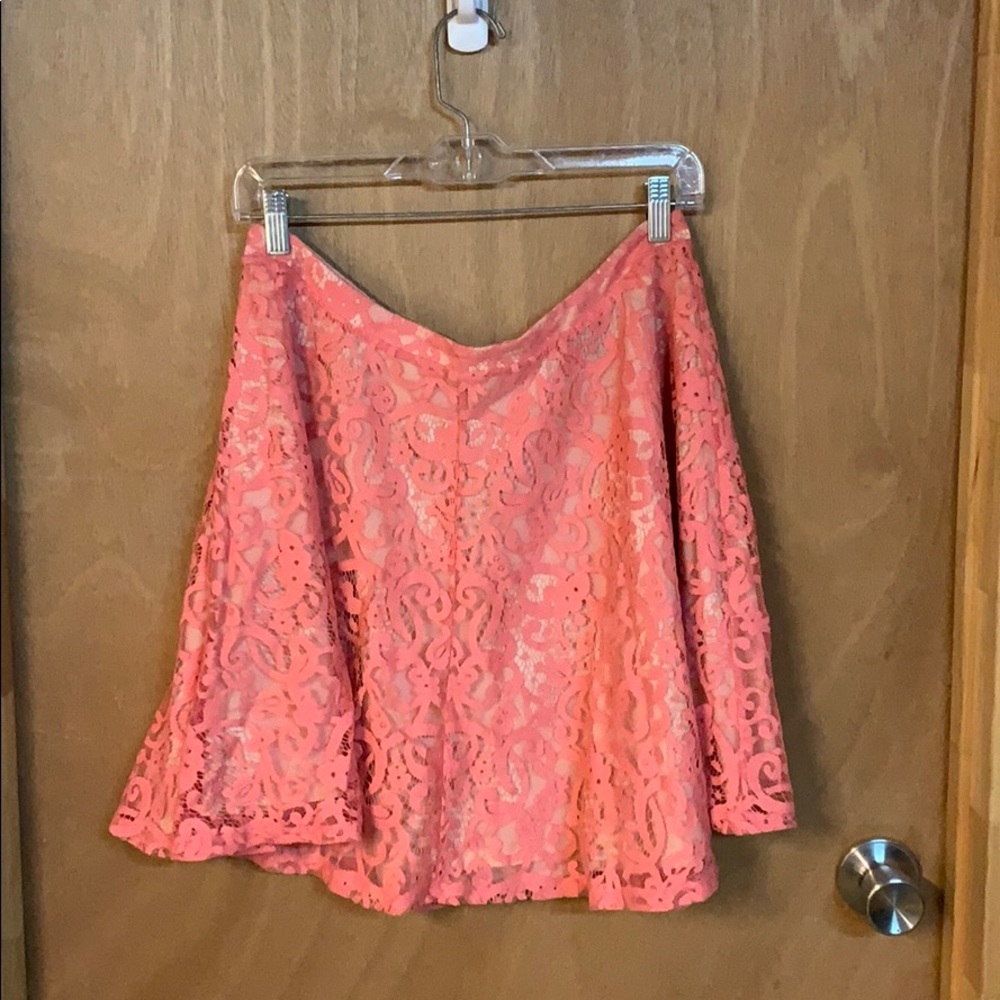 H&M floral lace skirt